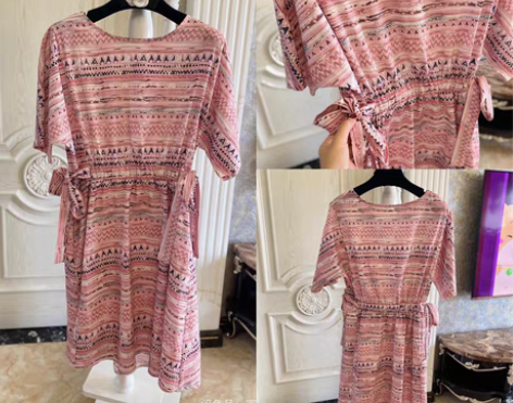 包邮vintage古着复古文艺森系碎花法式...