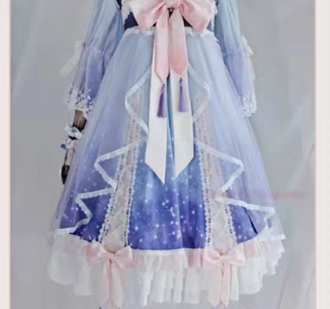 Uwowo悠窝窝cos服知世中华风洛丽塔洋...