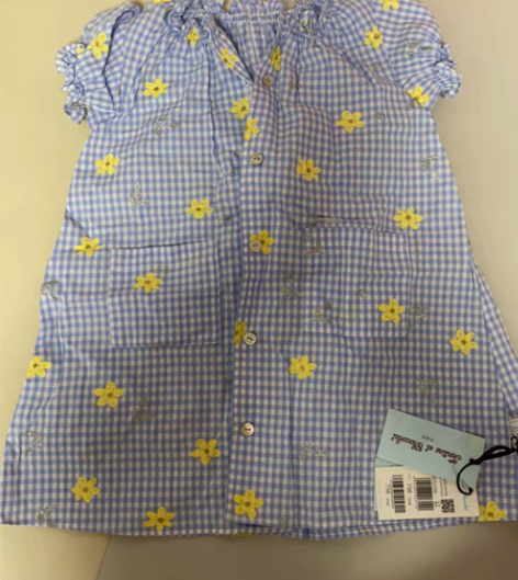 包邮全新巧克力chocolat家田园风蓝白...