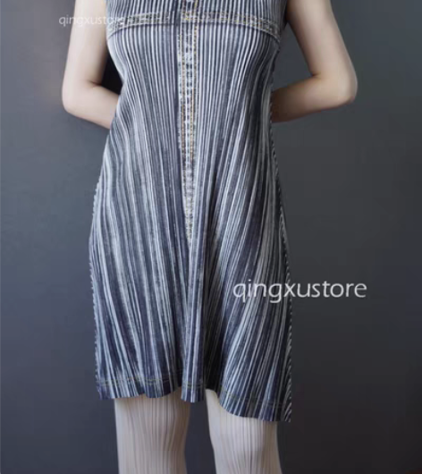 【国内现货】三宅一PP黑白牛仔连衣裙 IS...