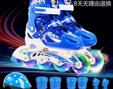 转卖路狮 直排轮 溜冰鞋 自家孩子用过的，功能完好，可正常使...