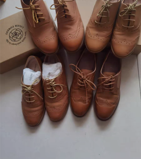 包邮出四双英伦复古鞋 里外纯牛皮  都是偶...