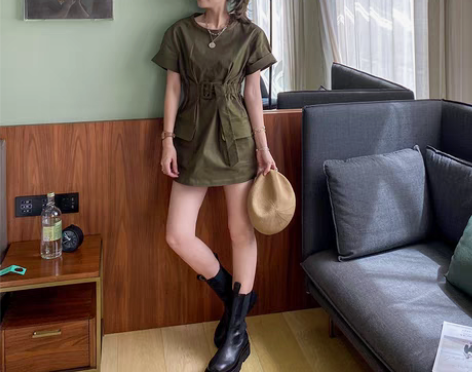 转卖美洋MEIYANG 你好帅 军旅风短裙...