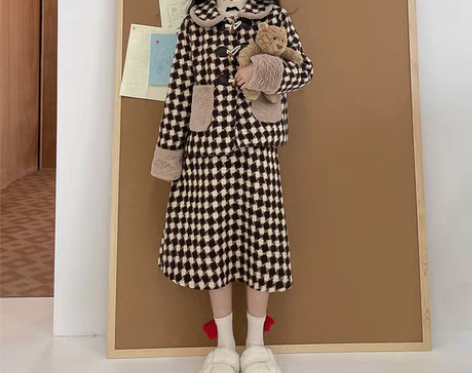 转卖GOOSSANY原创丨奶油棕栗可可菱格...