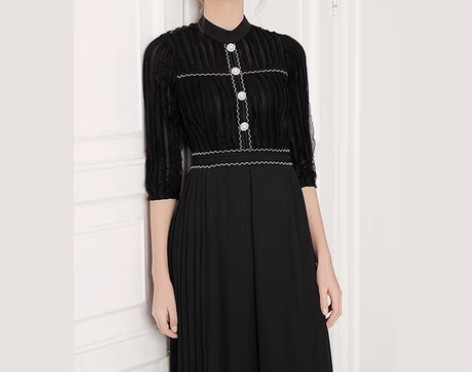 转卖绝色时尚欧洲站风琴百褶连体裤女2019...