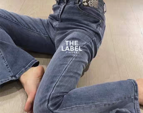 转卖国潮小众动物纹皮牌系列紧密纺提臀修身显...