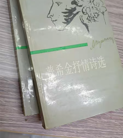 《普希金抒情诗选》上下册，1988年江苏人...