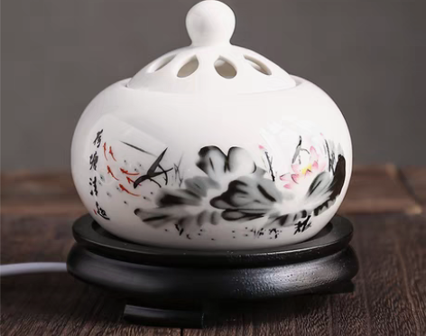 转卖定时调温电子檀香炉 陶瓷香薰炉 沉香炉...