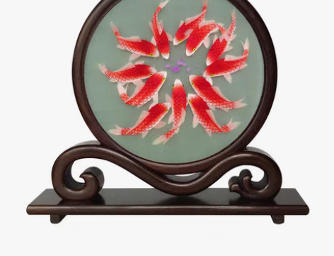 转卖绣庄促销苏绣成品双面绣摆件台屏手工精品...