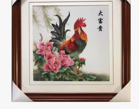 转卖纯手工新款精品苏州刺绣画苏绣成品挂画玄...