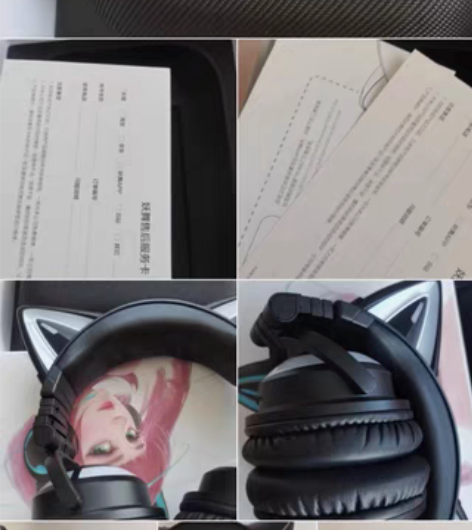 包邮妖舞耳机九九新就用过一次。配件都在，原...