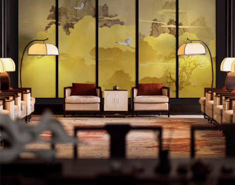 转卖新中式多联装饰画软装样板房酒店别墅民宿...