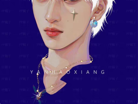 出克莱因蓝严浩翔A4无框画 原价叠邮出 标...