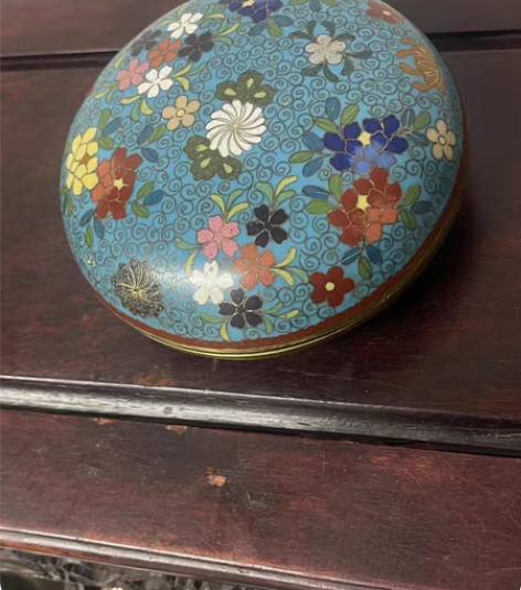 清代 掐丝鎏金景泰蓝 工艺非常细致精美¥1...