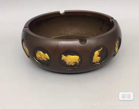 古玩铜器收藏，十二生肖烟灰缸，工艺精湛 ，...