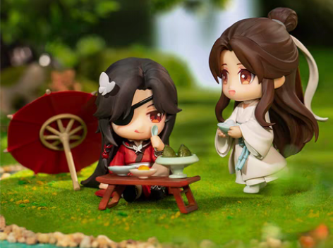 转卖正版天官赐福周边手办谢怜花城雅宴Q版公...