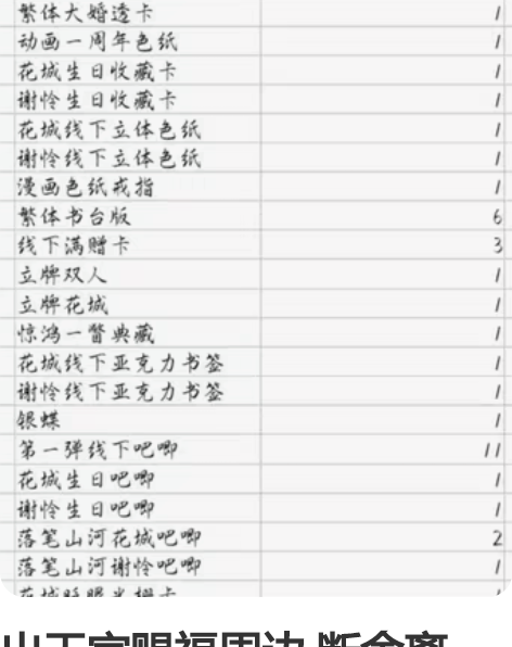 出天官赐福周边 断舍离一些 都是bilib...