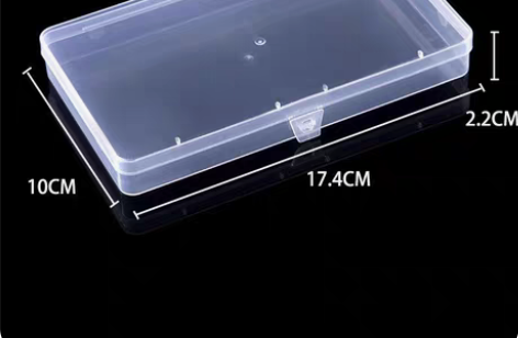 包邮透明塑料口罩盒长方形有盖塑料盒手机配件...