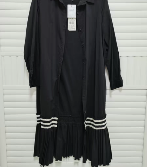 包邮全新   朝花夕拾衬衣连衣裙 100出...