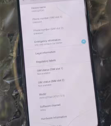 moto g31 xt2173-3机身变形...