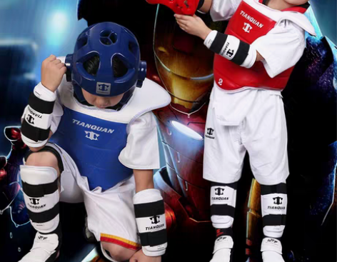 转卖跆拳道护具全套儿童护身实战装备五八件套...