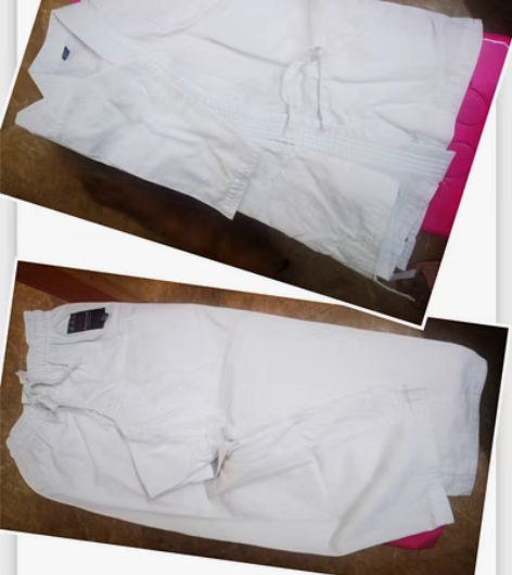 【9.5成新】空手道道服儿童125码白色 ...