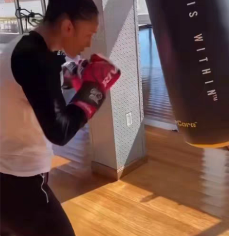 包邮everlast拳击沙袋吊式悬挂式空皮...