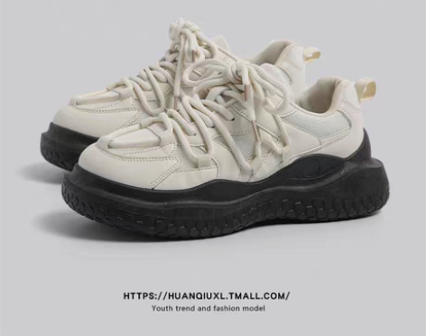 转卖环球官方旗舰店厚底老爹鞋女2023小众...