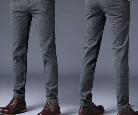 包邮秋冬新款男士休闲裤男直筒修身西裤青年百...