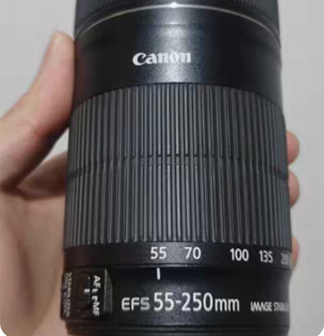 佳能efs50-250stm三代镜头 九成...