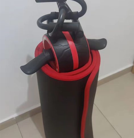 运动垫，俯卧撑支撑架，腹肌轮（有瑕疵）三件...