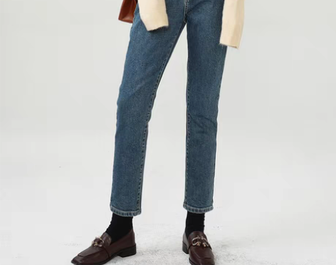 转卖【返场价】直筒牛仔裤女宽松2020秋冬...