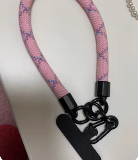 包邮casetify同款手机挂绳，粉色，挂...