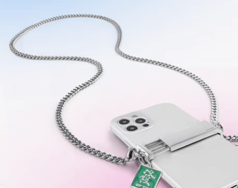 转卖BMBM斜挎手机链 铁定發 金属链条手...