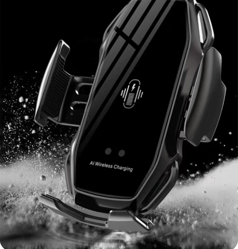 车载无线充电器车上自动感应苹果吸盘手机架汽...