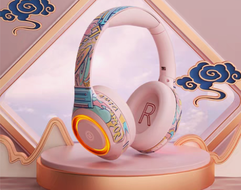 转卖利威朗ELA2女生降噪无线蓝牙耳机头戴...