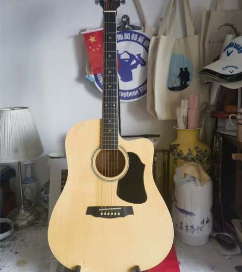 kanok吉他是红棉吉他牌子，原木41吋，...