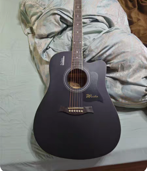 转卖威伯单板民谣吉他初学者学生女男新手入门...