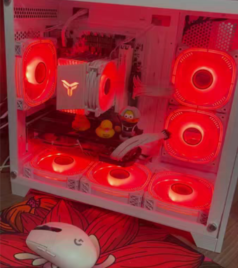 航嘉s920机箱 六把棱镜风扇 一个奥申控...