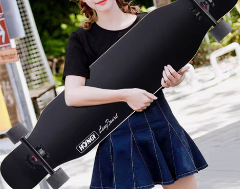 转卖弘鹰长板滑板初学者成人青少年刷街韩国男...