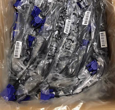 1.5米原装VGA拆机线全铜实心针满针全通...