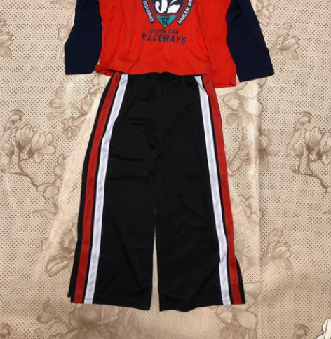 包邮全新 纯棉休闲套装 L码 衣长60 裤...