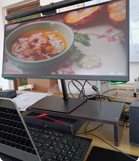 包邮【99新全套可单出】迷你主机电脑一套（...