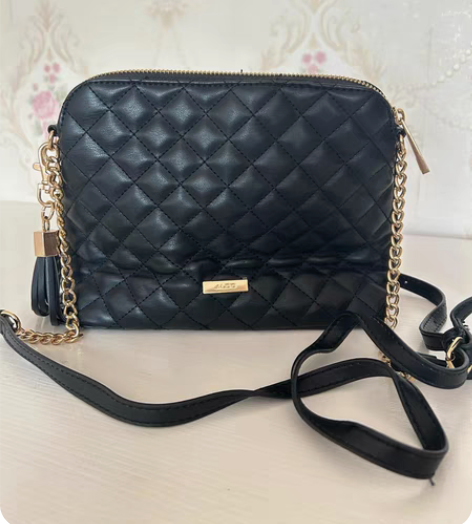 全新ALDO女包斜挎包 一面是净面一面带钻...