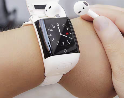 转卖智能手环运动通话蓝牙耳机二合一多功能血...