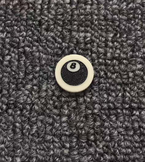 包邮台球杆铭牌台球黑八球标牌 也可用于球杆...