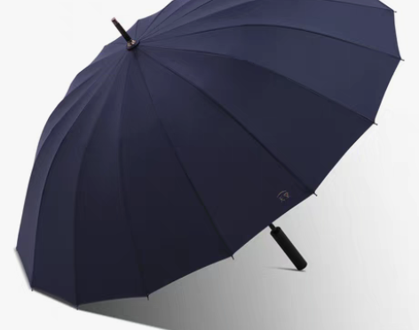 转卖新品天堂伞长杆直柄半自动雨伞16骨加大...