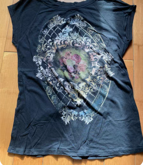 包邮优衣库T买回来洗了下，套了下发现给我不...