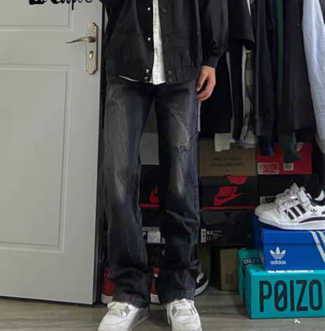 包邮Lee Cooper美式高街渐变水洗黑...