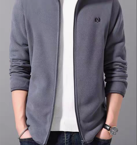 包邮啄木鸟春秋夹克外套男羊羔绒秋季新款摇粒...